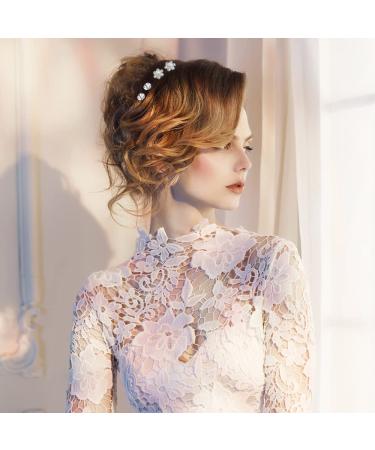 23-Piece Wedding Hair Pins Set - Bridal Pearl Rhinestone Hair Clips for Bridesmaid Women - Buy Online on GoSupps.com