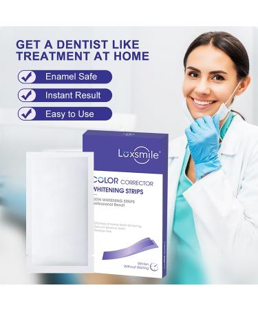 Teeth Whitening Strips - Non-Sensitive & Professional Kit for Smokers & Coffee Drinkers | 28 Strips (14 Treatments) | Mint Flavored - Buy Online on GoSupps.com