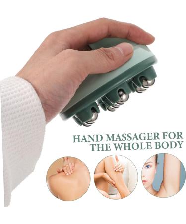Minkissy 4 Roller Ball Massage Device - Portable Neck & Body Massager for Lymphatic Relief | Hand & Foot Massager | 4-Piece Green Set 10.5x9x8 cm - Buy Online on GoSupps.com