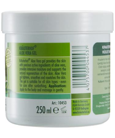 Krauterhof Aloe Vera Gel 250 ml - Soothing Skin Relief | International Shipping Available - Buy Online on GoSupps.com