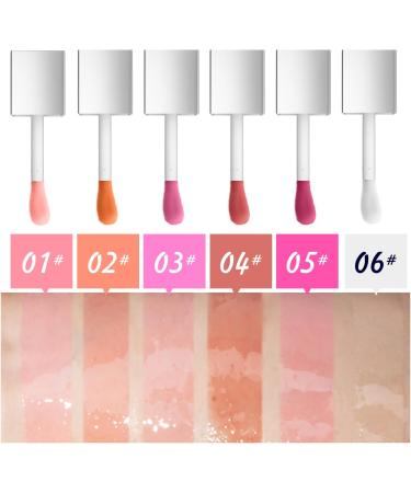 Lip Oil Hydrating Tinted Lip Balm Magic Color Changing Moisturizing Lip Glow Oil Plump Lip Gloss Lip Care Transparent Toot Lip Oil Tinted Nourishing Repairing Lightening Lip Care Products (4#) - Buy Online on GoSupps.com