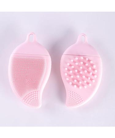 Yapetnck Face Exfoliator Scrubber - Double Side Silicone Face Scrub Brush Manual Hair Scrubber Handheld Scrubber for Deep Cleaning Skin Solid Powder - Buy Online on GoSupps.com