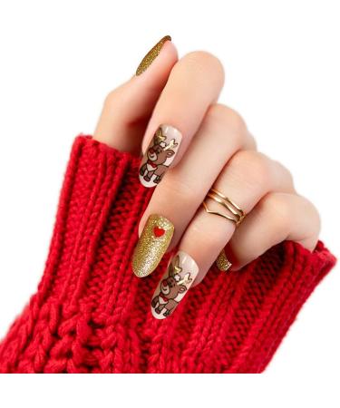 Shop Christmas False Fingernails - Self-Adhesive Artificial Nails | Full Coffin Tips for Women & Girls - Buy Online on GoSupps.com