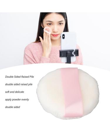 Makeup Powder Puff Small Portable Face Powder Puff 2.4 Inch Diameter Ribbon Band Raised Pile for Salon - Buy Online on GoSupps.com