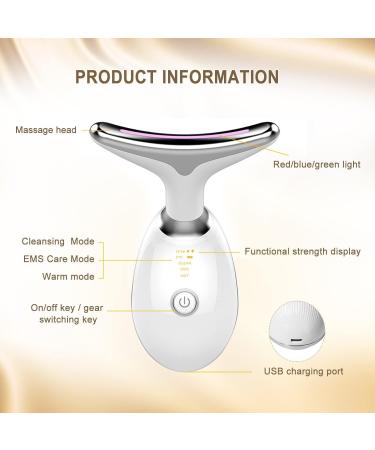 Coobes EMS Facial Massage Device - Anti-Fold & Neck Tightening | 3 LED Modes for Radiant Skin - Buy Online on GoSupps.com