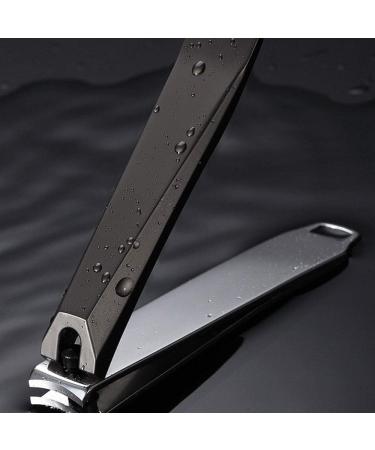 SVAASA Nail Clippers Adult Nail Clippers/Stainless Steel Black Nail Clippers 8.8cm Stainless Steel High-end Nail Tool Scissors Finger Knife - Buy Online on GoSupps.com