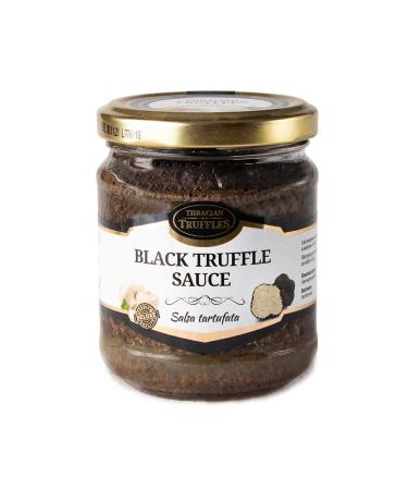 Black Summer Truffle Tuber aestivum Gourmet Sauce 170g - Ideal for Meat, Grilled Bread, Omelets, Pasta, Risotto, Sushi - Buy Online on GoSupps.com