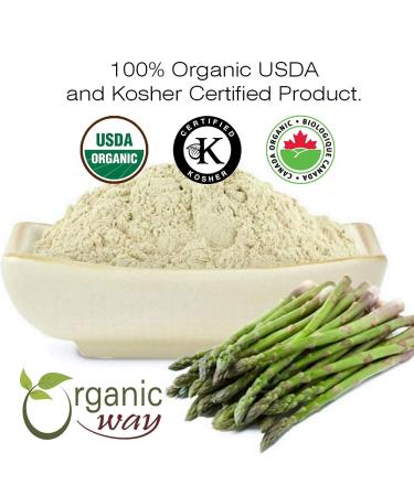 Organic Shatavari Powder - USDA & Kosher Certified | Vegan Non-GMO Gluten-Free | 100% Pure Asparagus Racemosus | Heavy Metal Tested | Resealable 1lb Bag from India - Buy Online on GoSupps.com