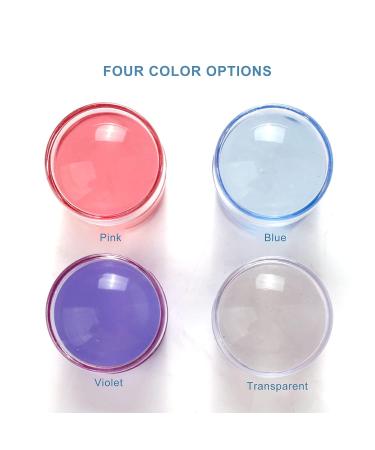 Art Stamps & Nail Scraps | Transparent Silicone Template with Lid | Easy Clean Manicure Tool in Blue Shop Internationally! - Buy Online on GoSupps.com