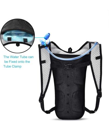 CKE Hydration Backpack with 2L Hydration Bladder - Gray-Black | Ideal for Running, Hiking, Biking & Climbing | Men, Women, Kids - Buy Online on GoSupps.com