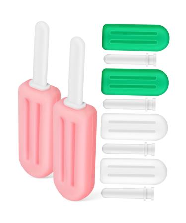 Watiifufu 6 pieces ice cream on the stem silicone chewing items Aligner chewing items with handle teeth device dins aligner chewing items jaw training chewing items chewing items silicone chewing items