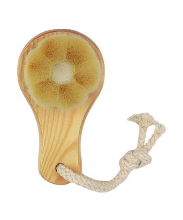 Manual Facial Cleanser Brush Facial Cleanser Brush Wood - Plum Blossom Shape Facial Pore Cleanser Brush Makeup Remover Facial Cleanser for Women that Cleans Pores