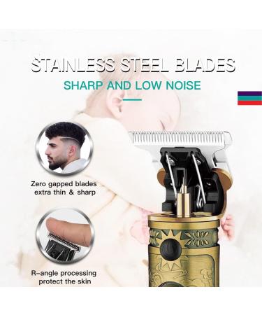 Buy T9 USB Rechargeable Electric Hair Clipper | Professional Hair Cutting Tool & Carving Gold Clipper - International Shipping Available - Buy Online on GoSupps.com