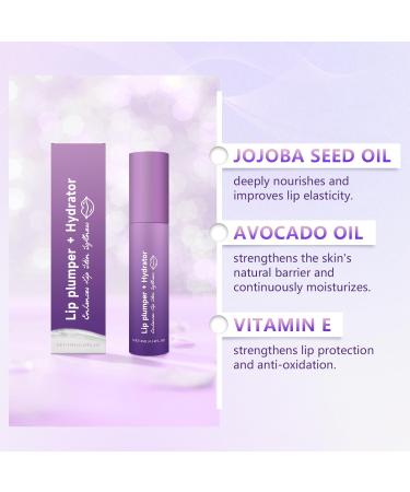 2PCS Lip Plumper Hydrator Lip Balm Volumizing Gloss with Anti-Aging Ingredients High-Shine Moisturizer for Smooth Plump Lips Cooling & Non-Sticky Formula - Buy Online on GoSupps.com