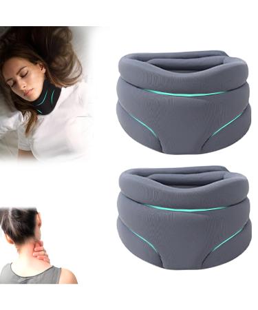 Cervicorrect Neck Brace Neckstrecker soft neck support neck ruff human sleeping neck bandage for neck pain support discharge cervical spine pressure (gray*2)