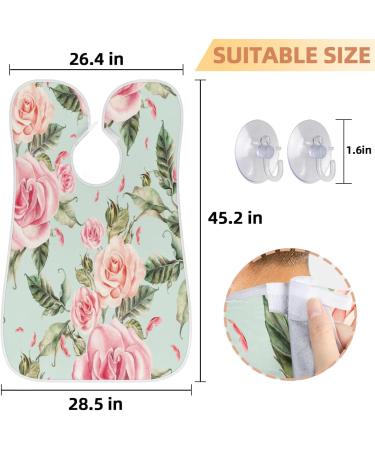 Beard Bib Apron | Non-Stick Waterproof Hair Catcher for Men | Floral Grooming Cape for Shaving & Trimming - Buy Online on GoSupps.com