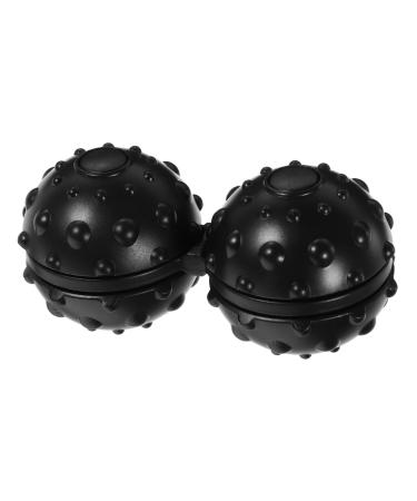 Homsfou massage roller body massage device Double lacrosse ball black peanut ball yoga balls massage ball foot peanut balls the ball roll massage ball scroll wheel