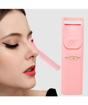 Qukaim Mini Eyelash Curler Heated Eyelash Curler Handheld Electric Intelligent Temperature Control Long-Lasting Styling Mini Pink Curler - Buy Online on GoSupps.com