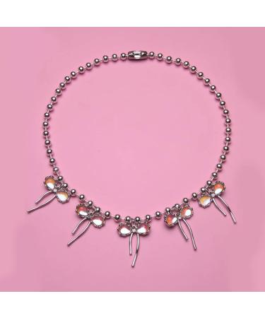 Oralgo Geometric Loop Necklace for Women - Trendy Collarbone Chain | Student Chic & Simple Metal Design - Buy Online on GoSupps.com