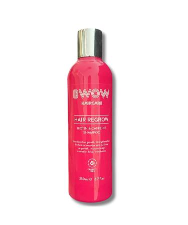 BWOW Biotin & Caffeine Hair Regrowth Shampoo Pro Vitamin B5 Vitamin E Hair Loss Treatment Panthenol Hair Regrowth Shampoo - Stimulate Hair Growth Reduce Hair Loss - Hair Solution