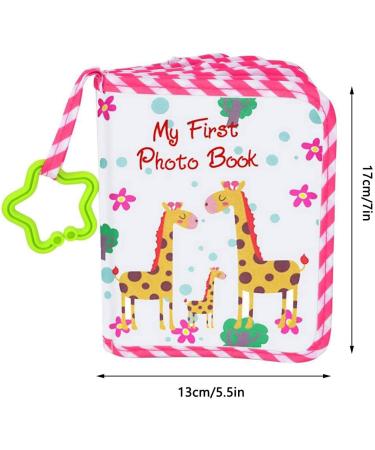 Soft Fabric Baby Photo Album | Cartoon Giraffe Family Photo Book for Newborns - Perfect First Year Memory Keepsake & Gift - Buy Online on GoSupps.com