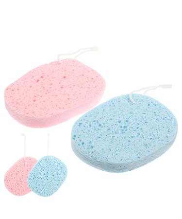 FRCOLOR 16 Pcs Exfoliating Bath Sponges for Cleansing & Scrubbing | PVA Loofah with Lanyard - Ideal for Face & Baby Care | International Shipping Available - Buy Online on GoSupps.com