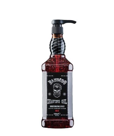 Bandido Shaving Gel Men Red & Blue 1000ml Razor Gel Transparent Men Shaving Men Non-frothingly precise shave of the beard contours with every razor blade Razor Men usable (Red 1000ml) 1 L (1 Pack) Red - Buy Online on GoSupps.com