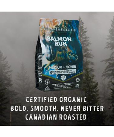 Canadian Heritage Roasting Company Coffee - Salmon Run - Medium Whole Bean Coffee - Our Smoothest Offering With Tasting Notes Of Milk Chocolate A Perfect Breakfast Coffee - Perfect For French Press Drip Pourover Aeropress - 340g Salmon Run - Milk Chocolat - Buy Online on GoSupps.com
