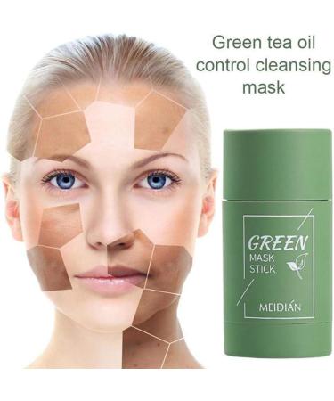ikasus Green Tea Purifying Clay Stick Mask Green Tea Stick Deep Cleansing Oil Control Facial Mask Eggplant AntiAcne Cleansing Solid Mask Blackhead Remover Fine Solid Mask Pores Shrink 2 Pcs Green - Buy Online on GoSupps.com