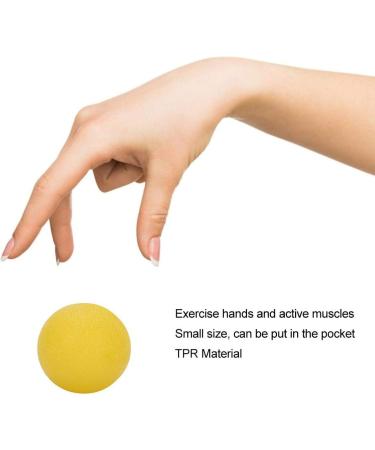 Pack of 3 Silicone Hand Grip Balls - Strength Trainer & Stress Relief for Adults & Kids - Yellow Round - Buy Online on GoSupps.com