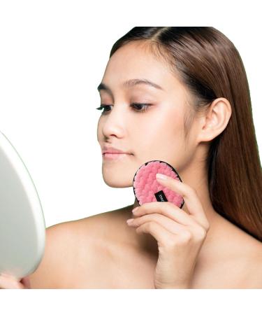 Cotton Makeup Remover Pads | Reusable Cotton Pads for Face Cleansing - Wet and Dry Double Use Makeup Remover Cloths Make-up Products Puff for Women & Men 12b Pink - Buy Online on GoSupps.com