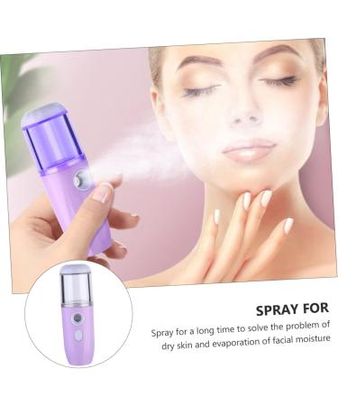 Ipetboom 1pc Hydrating Instrument Portable Face Mist Facial Humidifier Steamer Face Sprayer Mist Cold Steamer Face Steamer Mini Nano Mist Sprayer Moisture Evaporator Purple Abs - Buy Online on GoSupps.com