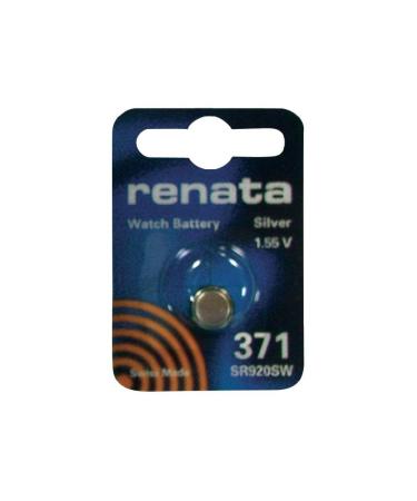 Silver Oxide Button-Cell Battery 371 by Renata