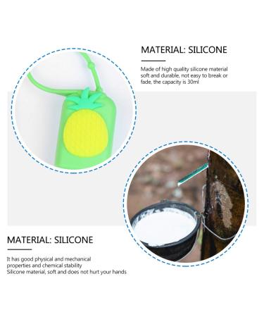 10Pcs Silicone Fruit Pattern Roller Bottle Holder Sleeve Keychain for 30ml Essential Oil Bottles - Travel Cover with Rope - Buy Online on GoSupps.com