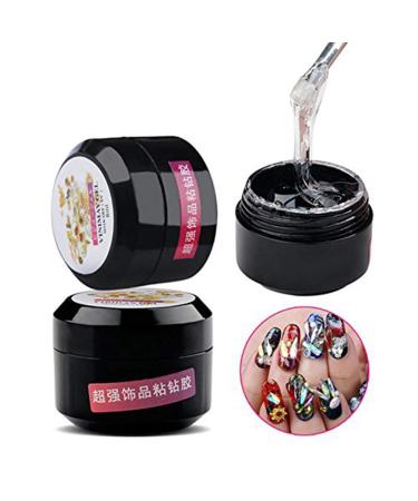 Professional Nail Art use 2pcs Strong Paste Glue Used for Nail Art Design Paste Rhinestones or Nail Decorations