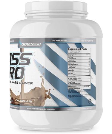 G6 Sports Nutrition Mass Pro High Protein Mass Gainer - 7lb Chocolate - 64g Protein, Avocado Powder, Coconut Oil Powder, MCT Oil Powder - Buy Online on GoSupps.com