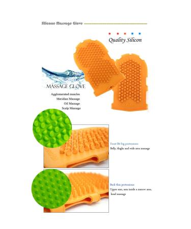 Silicone Massage Glove | Cellulite Remover | Pink Brush Scrub for Increased Blood Circulation - Buy Online on GoSupps.com
