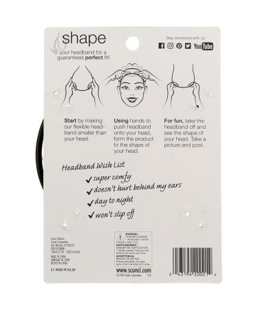 Scunci No Slip Grip Bendable Headband - 1 Piece | Secure & Adjustable Hair Accessory - Buy Online on GoSupps.com