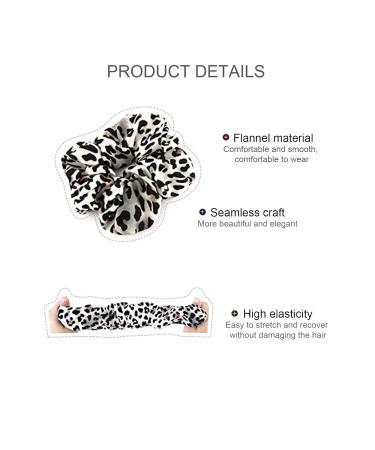 10 Pcs Leopard Scrunchies - Colorful Hair Ties for Girls & Women | Elastic Ponytail Bands | 8cm Diameter Hair Jewelry - Buy Online on GoSupps.com