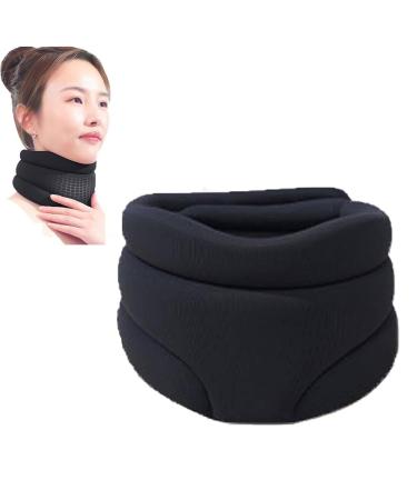 Cervicorrect neck support neck support for neck pain anti-snoring-neck support relief of neck pain neck support neck cuff support neck (black)
