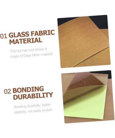 FOMIYES 100 Pcs Perm Iron Heat Insulation Patch Stickers Curling Iron Sticker High Temperature Sticker 10.00X10.00X0.10CMx5pcs As Shownx5pcs - Buy Online on GoSupps.com