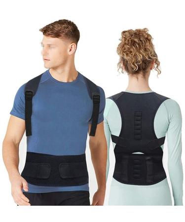 Posture Corrector Back Brace Shoulder Back Support Belt Shoulder Posture Adjust Magnetic Therapy for Unisex (Color : Beige Size : Small) Feito na China Full moon lofty ambition - Buy Online on GoSupps.com