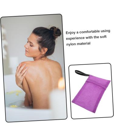 FRCOLOR Bath Bag Soap Bag for Exfoliating Soap Bag Soap Bag for Soap Pieces Shampoo Bar Bag Soap Net Bag Soap Bag for Showering Washer Cleaning Nylon Purple - Buy Online on GoSupps.com
