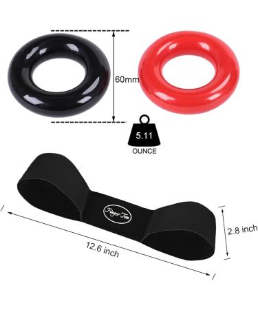 FINGER TEN Golf Club Swing Weight Ring Warm Up Trainer Aid - 3 Pack Right Handed Red - Weighted Golf Training Tool for Men and Women - Indoor/Outdoor Practice - Value Pack - Buy Online on GoSupps.com
