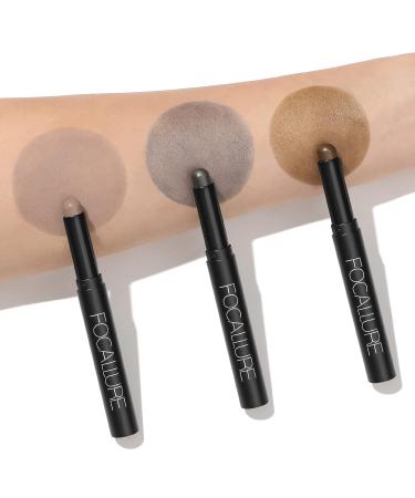 FOCALLURE 3PCS Cream Eyeshadow Stick Set - Matte and Shimmer Eye Brightener Sticks - Buy Online on GoSupps.com