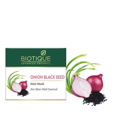 Biotique Onion Black Seed Hair Mask - Hair Fall Control 175g | International Shipping - Buy Online on GoSupps.com