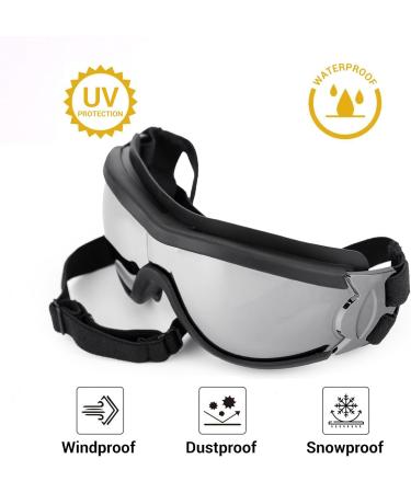 Petleso Dog Sunglasses for Large Dogs - Anti-UV Protective Glasses for Medium & Large Breeds - Easy to Wear Motorcycle Dog Goggles - Buy Online on GoSupps.com