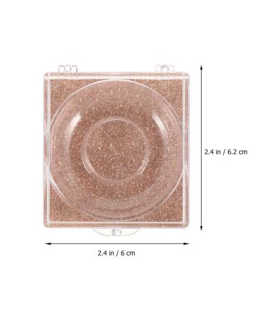 Square Stand Empty Lash Case - 12 Pcs Round Glitter Eyelash Box | Clear Plastic False Lashes Storage Organizer for Women & Girls - Buy Online on GoSupps.com