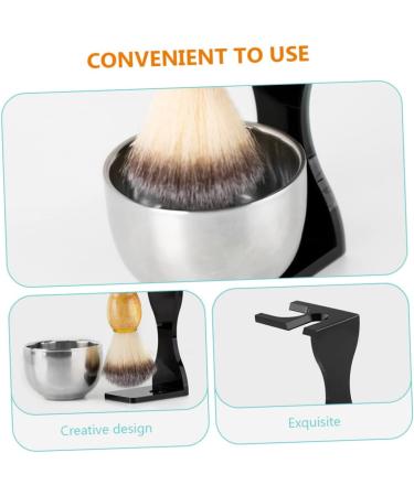 Angoily Men's Shaving Set - 5-Piece Razor Holder with Soap Stand Beard Brush & Stainless Steel Grooming Tools for Perfect Shaves - Buy Online on GoSupps.com