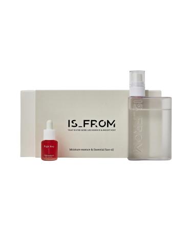IS_FROM isfrom Oil Blend Facial Mist Trap Water BRIGHT ROSY for Revitalization 3.2oz l Vegan Facial Oil Mist for Dry Skin l Moisturizing  Rosehip  Geranium  Vitamin C 3.20 Fl Oz (Pack of 1)
